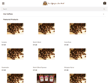 Tablet Screenshot of lonelymonkcoffees.com